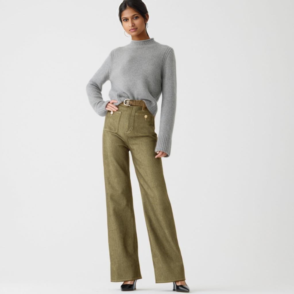 Eaksone - Tummy Control Wide Leg Trouser