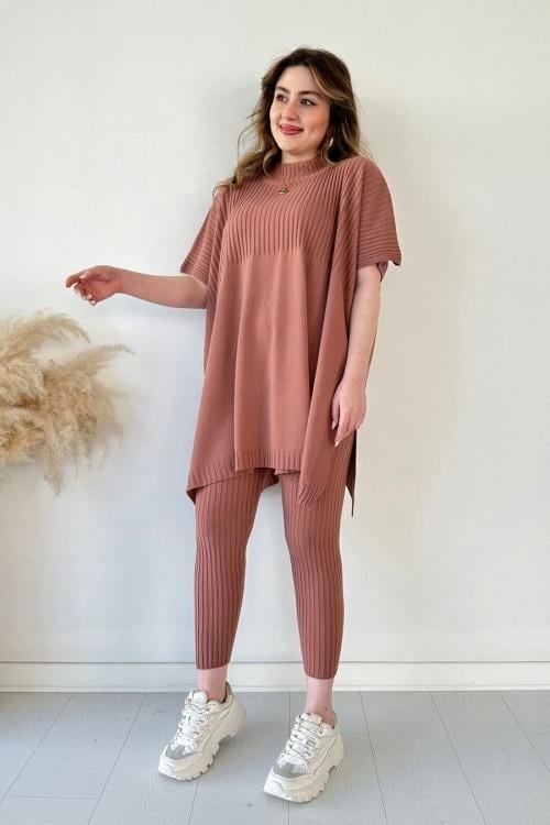 Eaksone - Fresh and elegant knitted two-piece set
