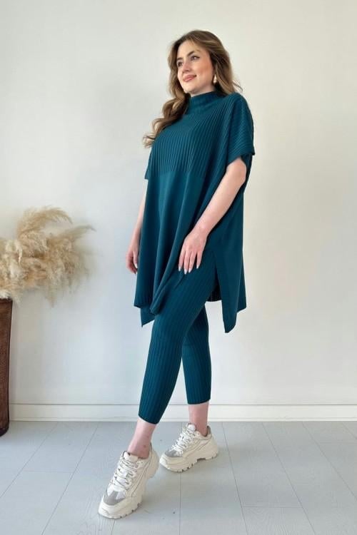 Eaksone - Fresh and elegant knitted two-piece set