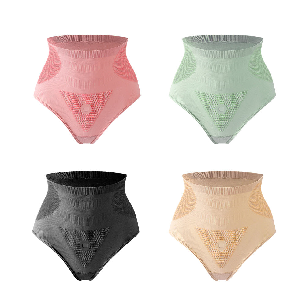 Eaksone - New women's graphene seamless high-waisted antibacterial shaping panties