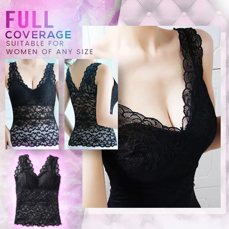 Eaksone - Long Lace Beauty Back Undershirt