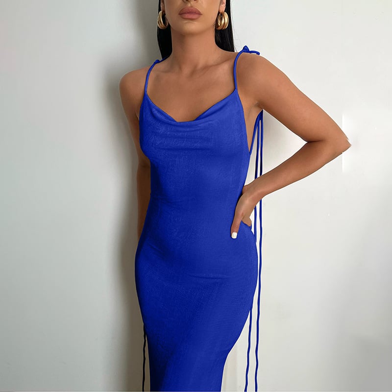 Eaksone - Serenity Backless Maxi Dress