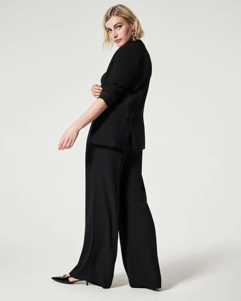 Eaksone - Crepe Pleated Pants