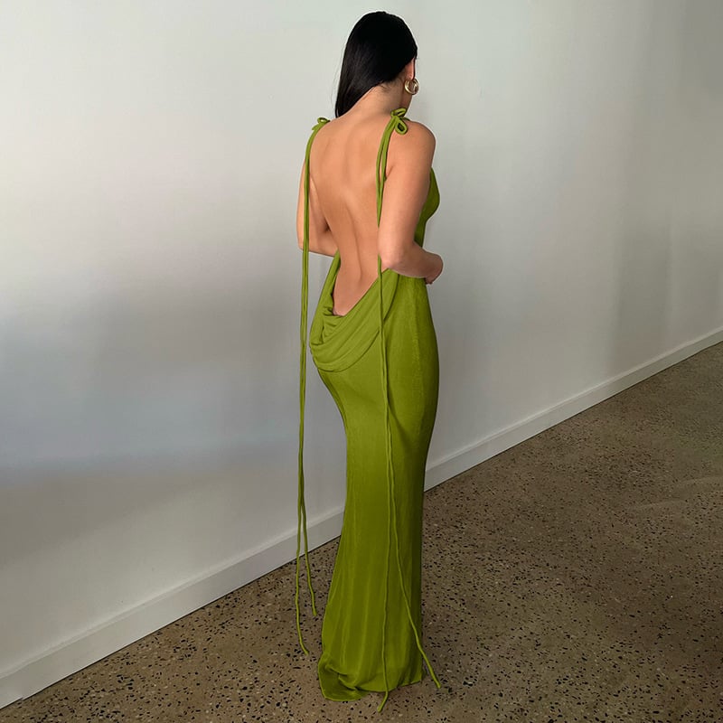 Eaksone - Serenity Backless Maxi Dress