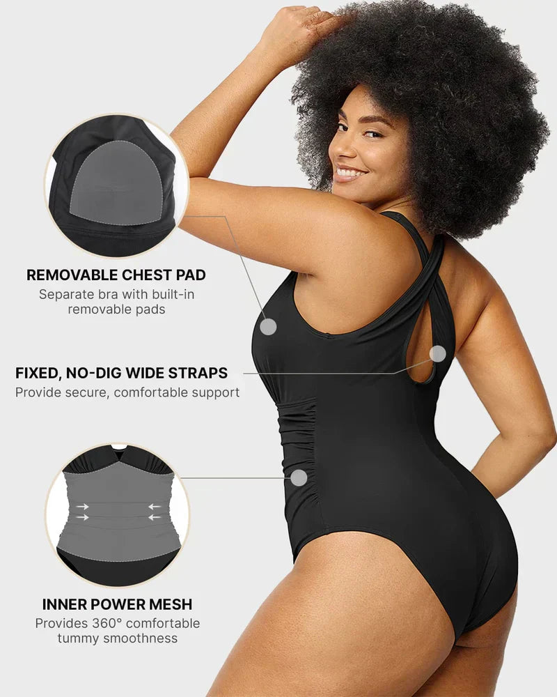 Eaksone - v-neck bodycon swimsuits