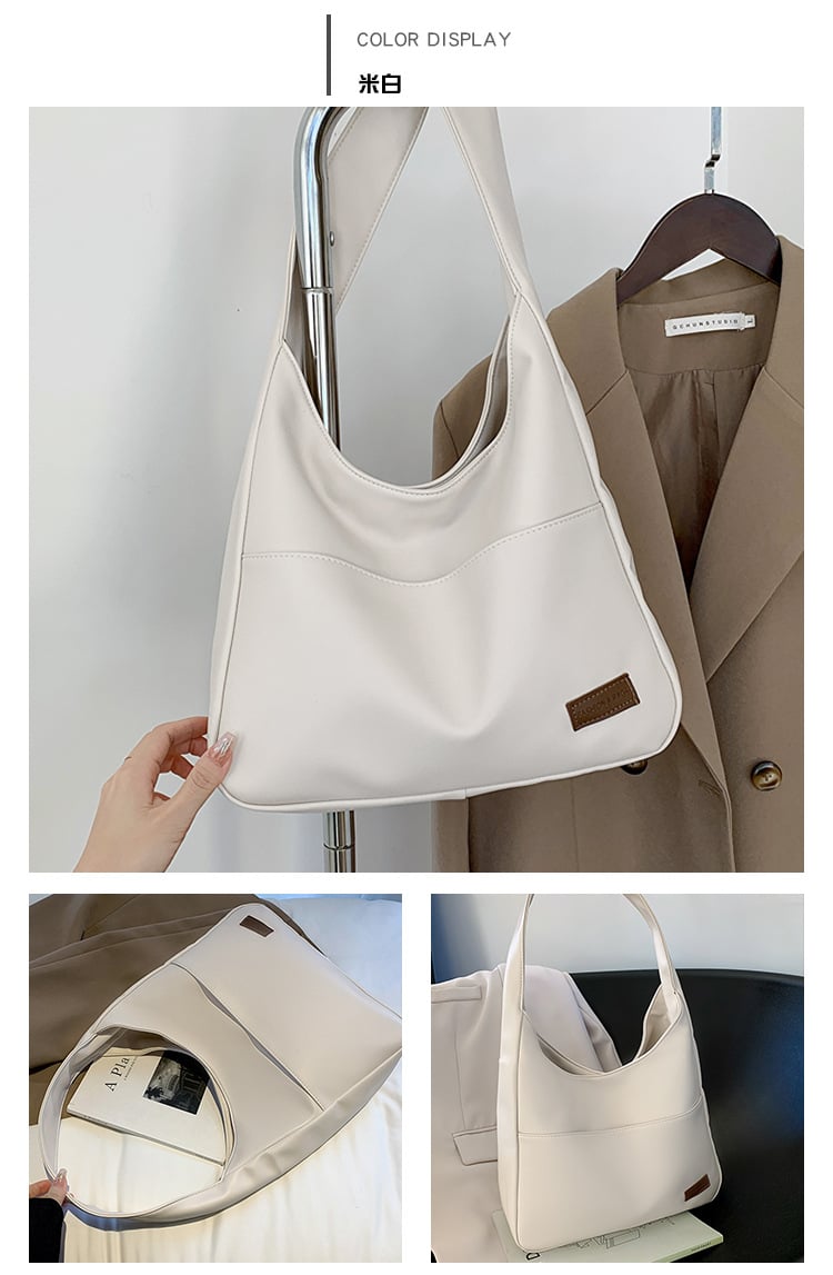 Eaksone - Simple PU leather tote bag