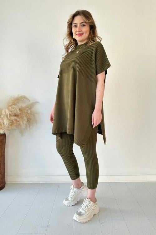 Eaksone - Fresh and elegant knitted two-piece set