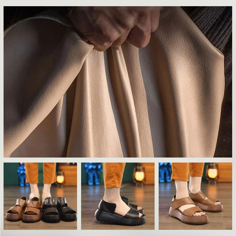Eaksone - Women's Retro Thick Sole Velcro Sandals