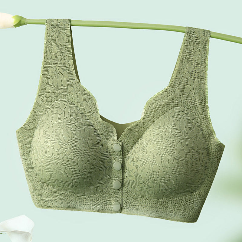 Eaksone - Front Buckle Sleep Bra For Older Women