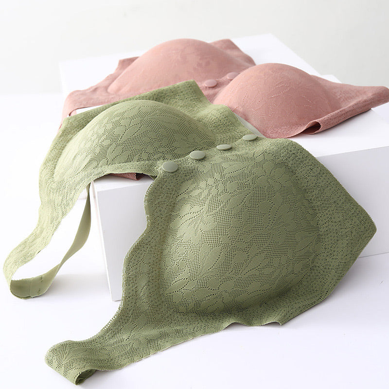 Eaksone - Front Buckle Sleep Bra For Older Women