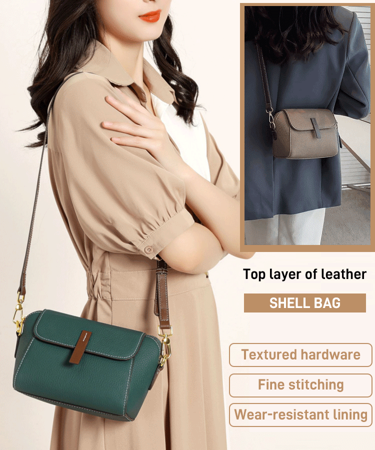 Eaksone - WLight luxury soft leather trendy and versatile crossbody bag