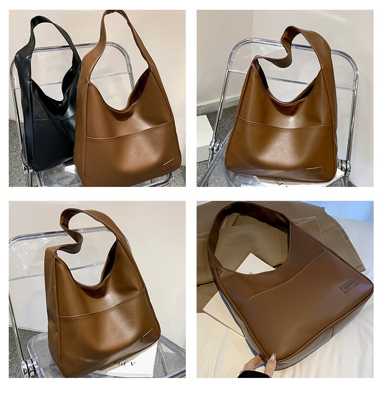 Eaksone - Simple PU leather tote bag