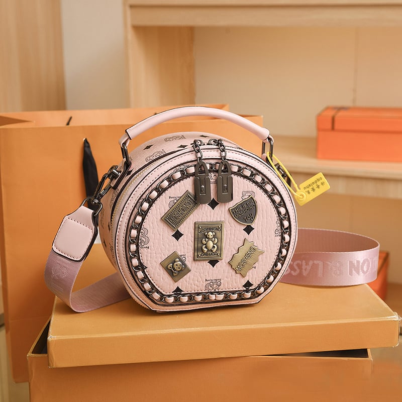Eaksone - vintage bear badge print bags