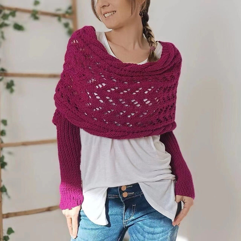 Eaksone - Knitted Wrap Shrugs For Women