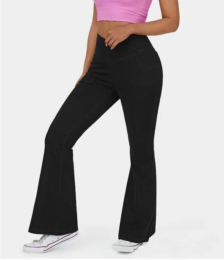 Eaksone - high waist flare jeans