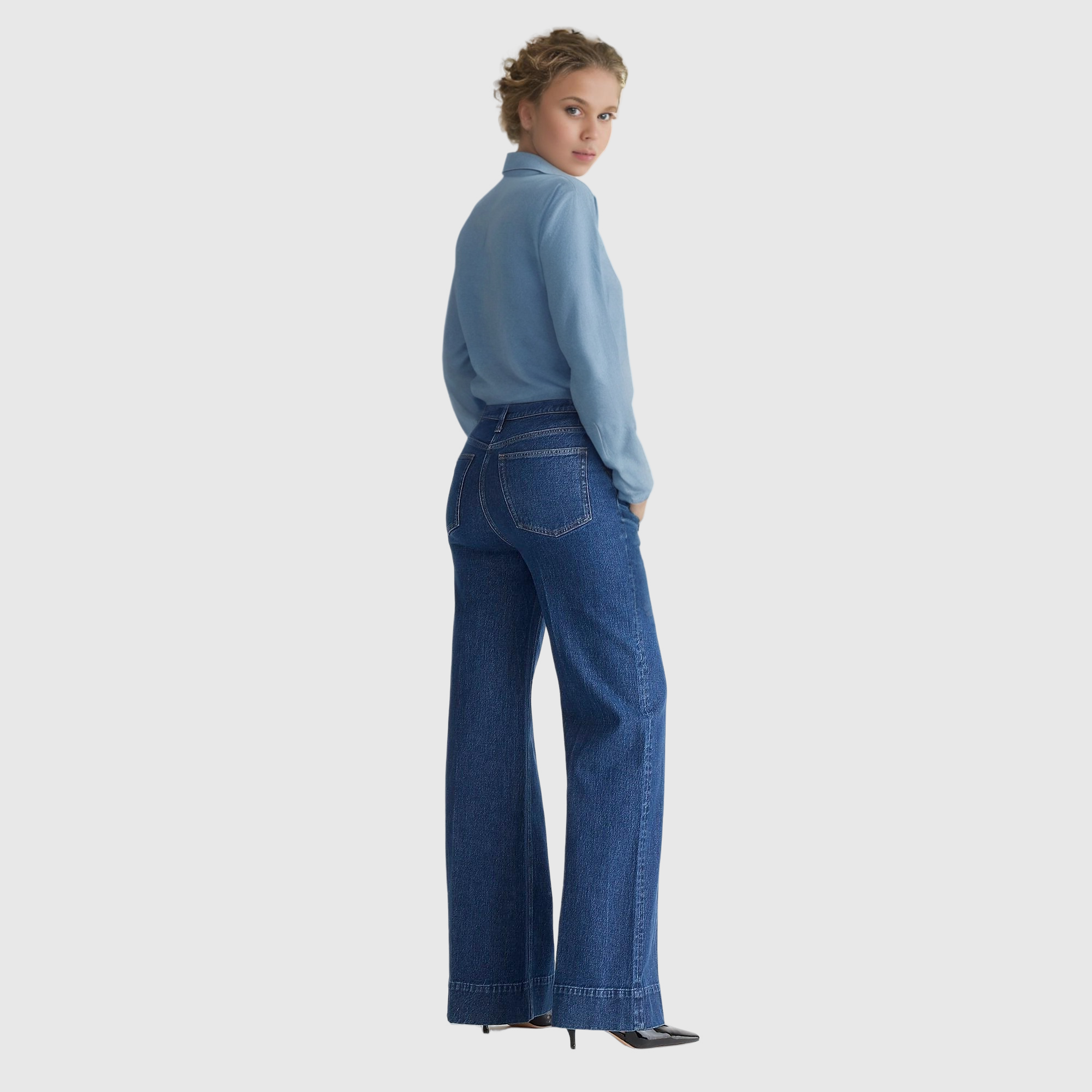Eaksone - Tall Wide Leg Denim Trouser