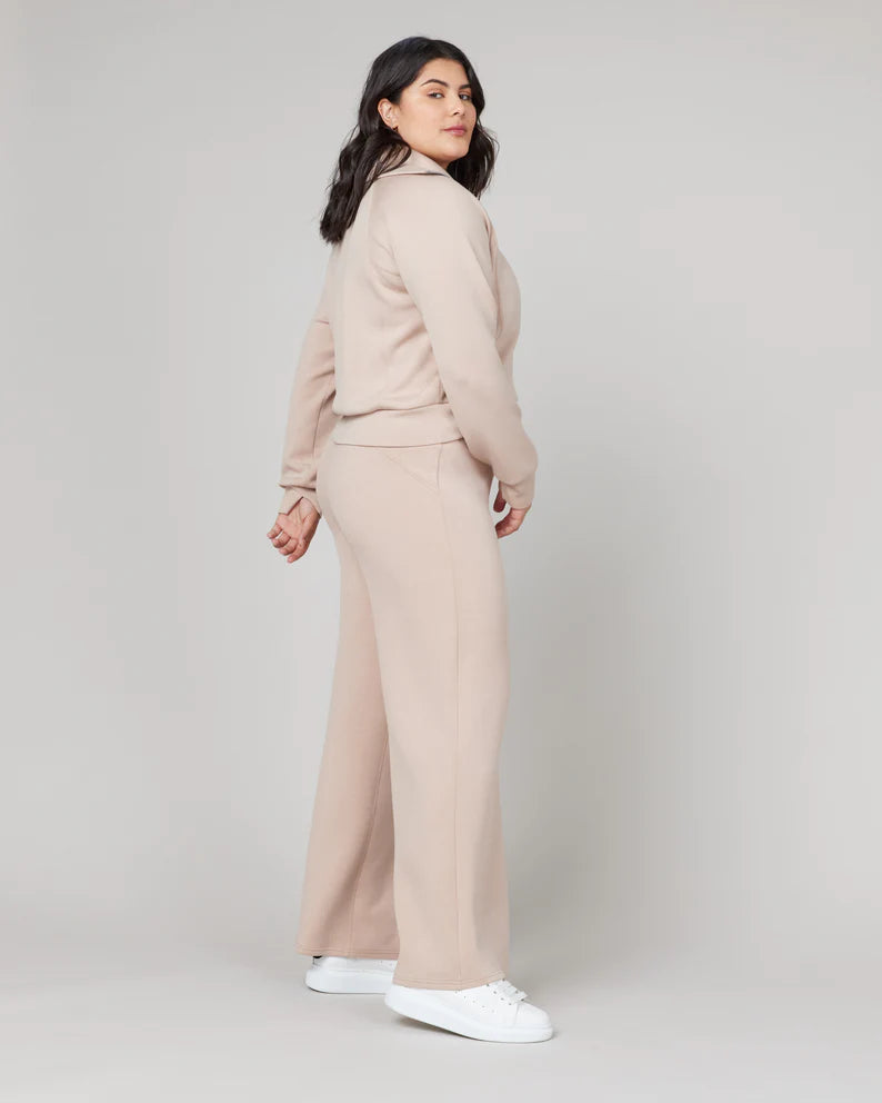 Eaksone - Long Sleeve Wide Leg Jumpsuit