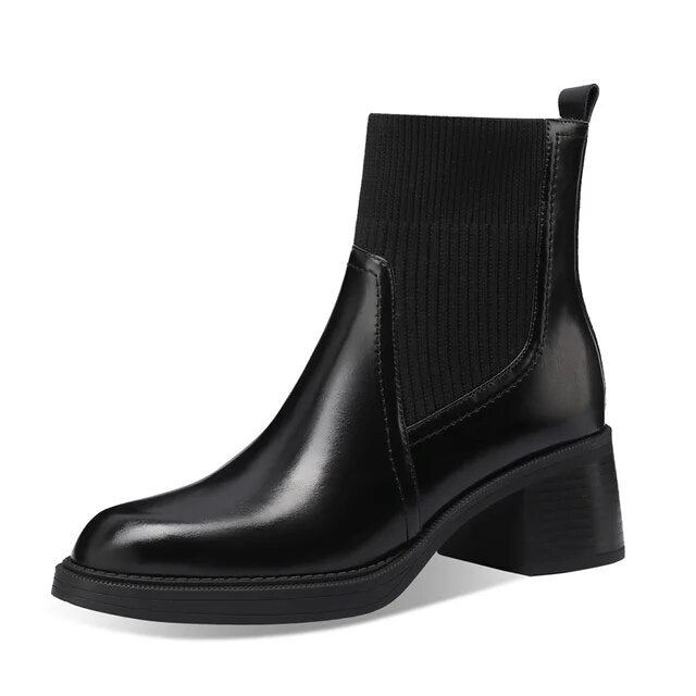 Eaksone - British style stretch slim fit sock boots