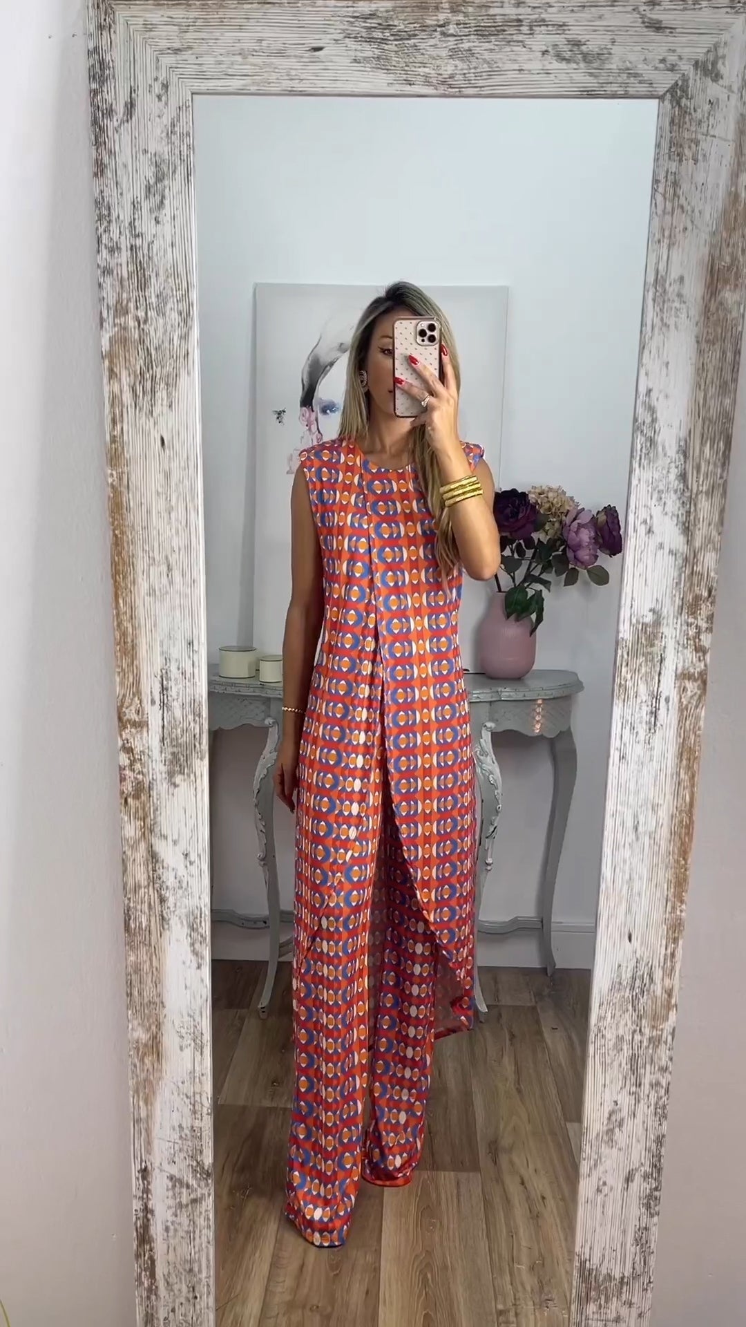 Eaksone - New Arrival Abstract Printed Comfy Suit For Women