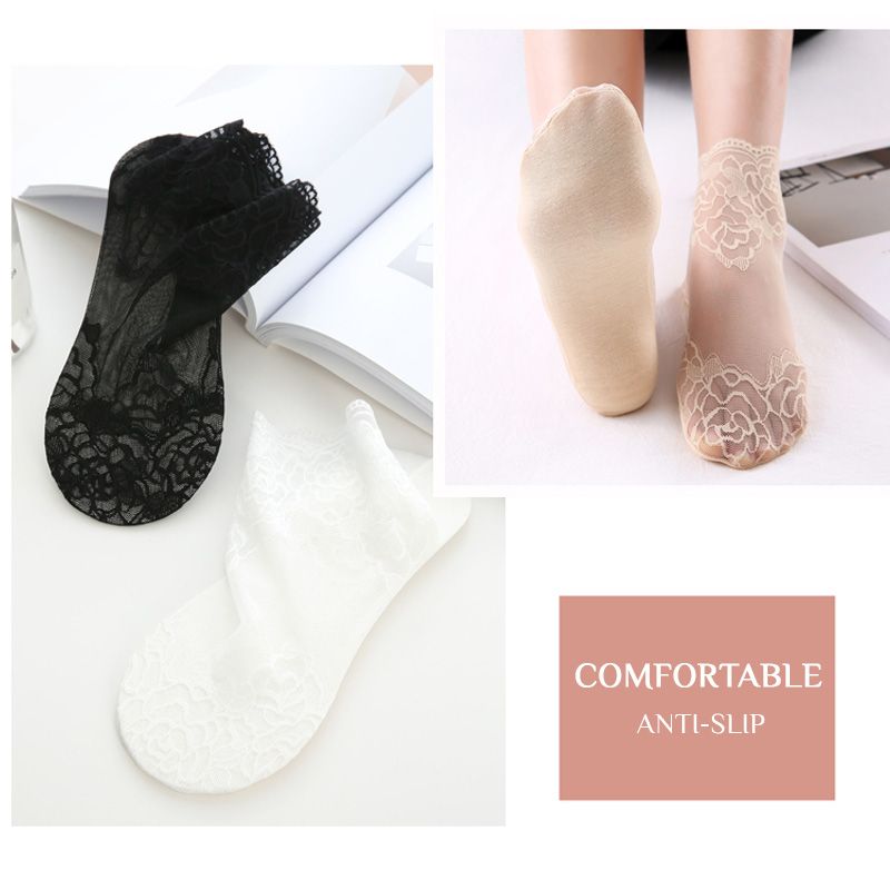 Eaksone - Summer Anti-slip Breathable Lace Socks