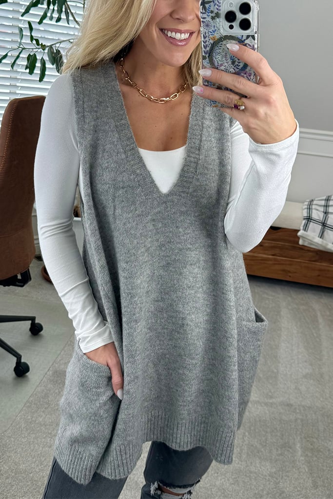 Eaksone - Cozy Pocket Sweater Vest