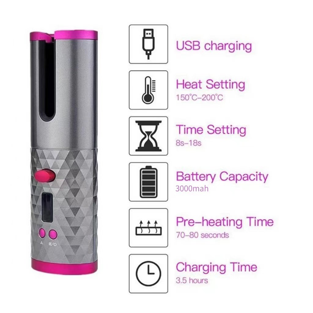 Eaksone - Cordless Automatic Hair Curler