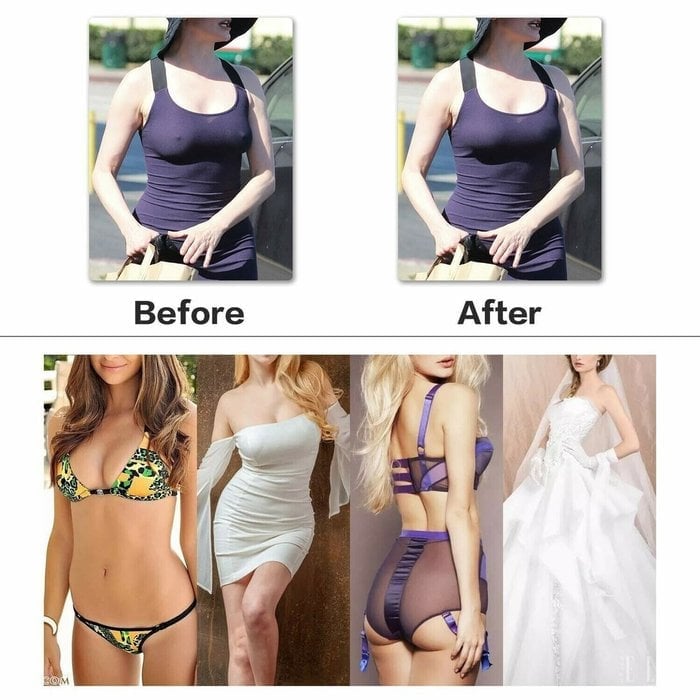 Eaksone - Backless strapless bonded invisible bra