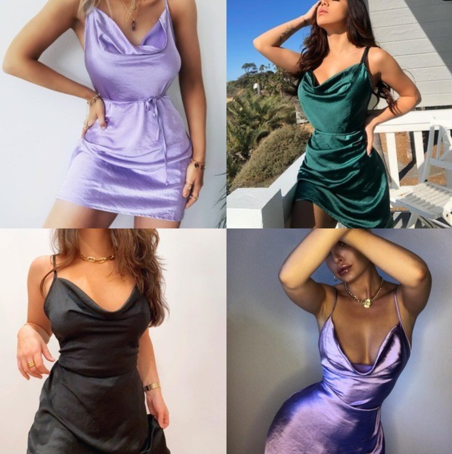 Eaksone - satin slip dress