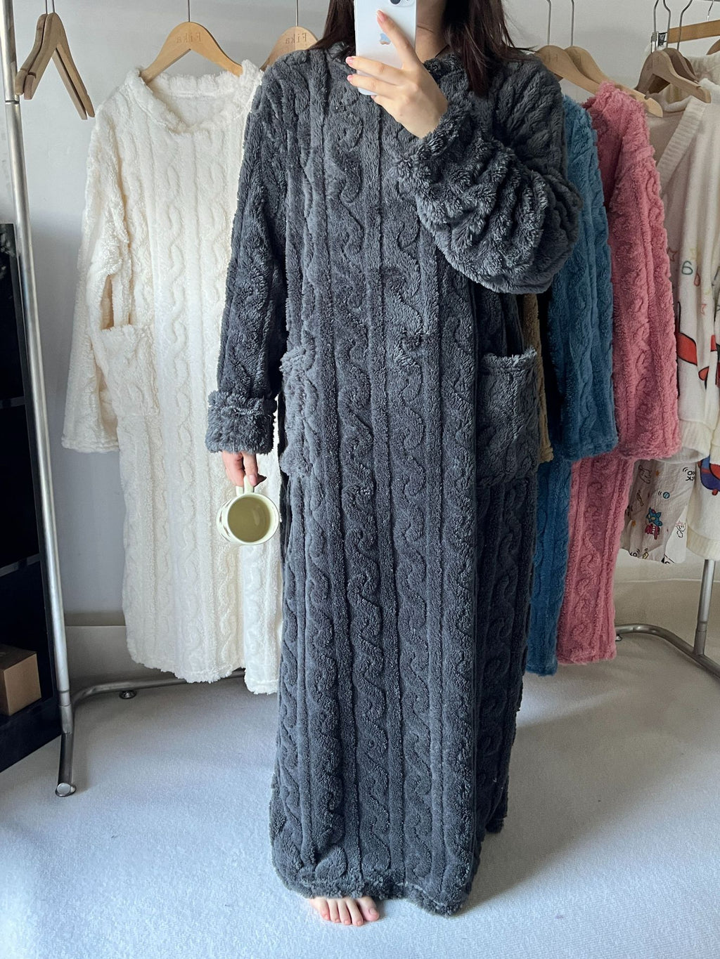 lusailstore - Women's Coral Fleece Nightgown