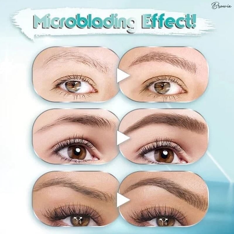 Eaksone - 3D Waterproof 4 Fork Tip Eyebrow Pencil