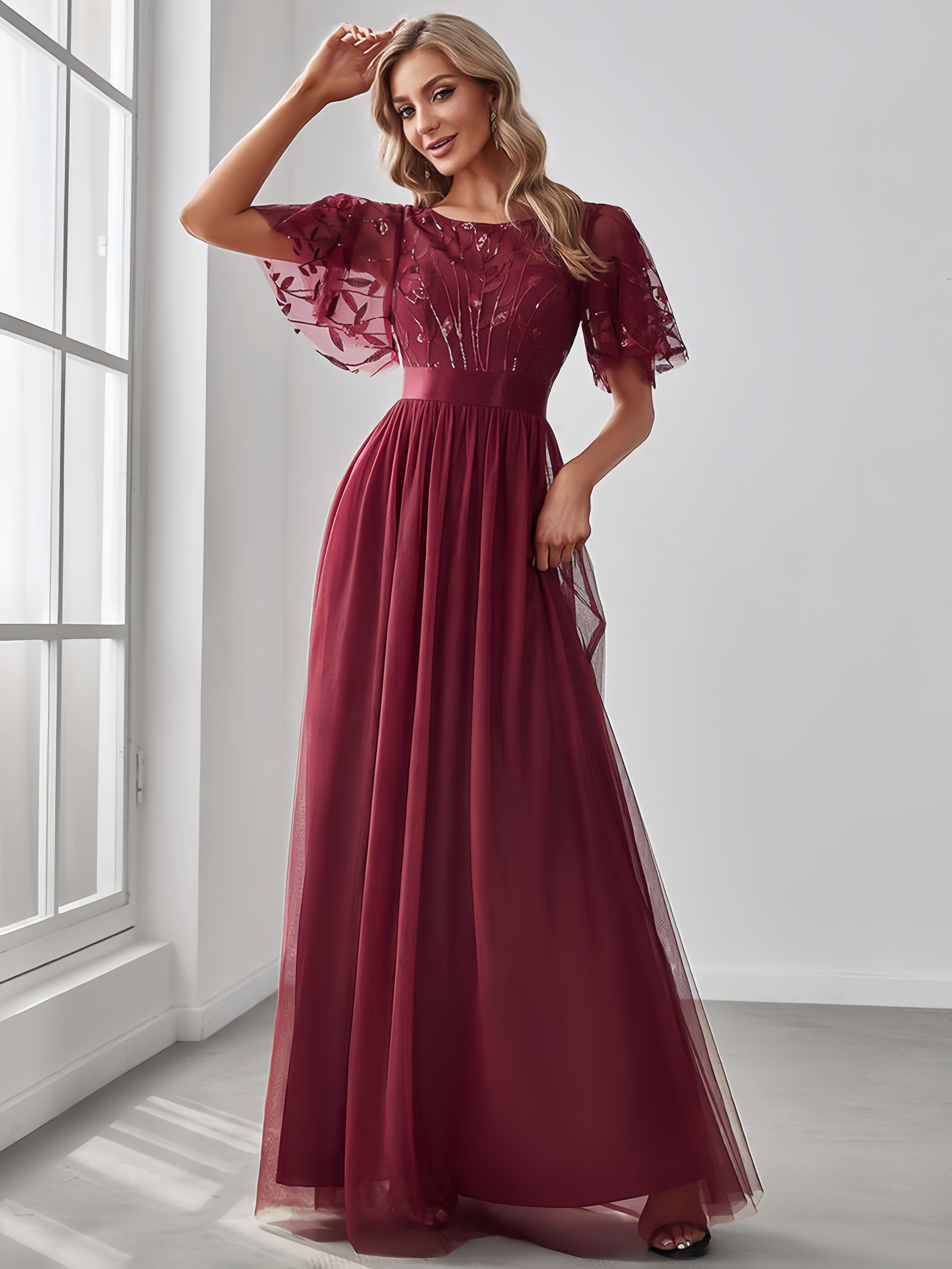 New Banquet Evening Dress Korean Style Bridesmaid Dress Party Fashion Dress