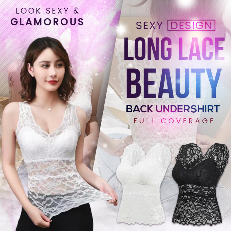 Eaksone - Long Lace Beauty Back Undershirt