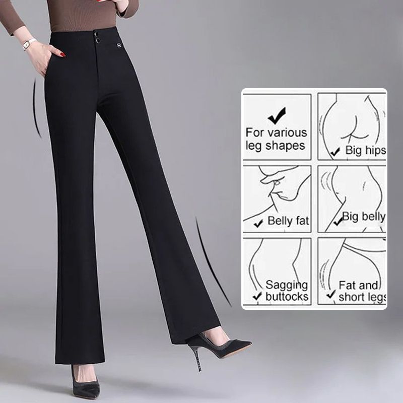 Eaksone - Women’s Fashion Elegant Flare Trousers