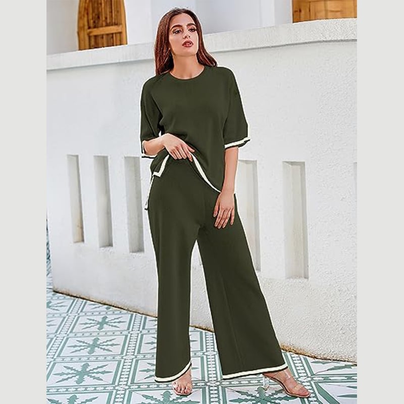 Eaksone - Classy Elastic Knit Lounge Set