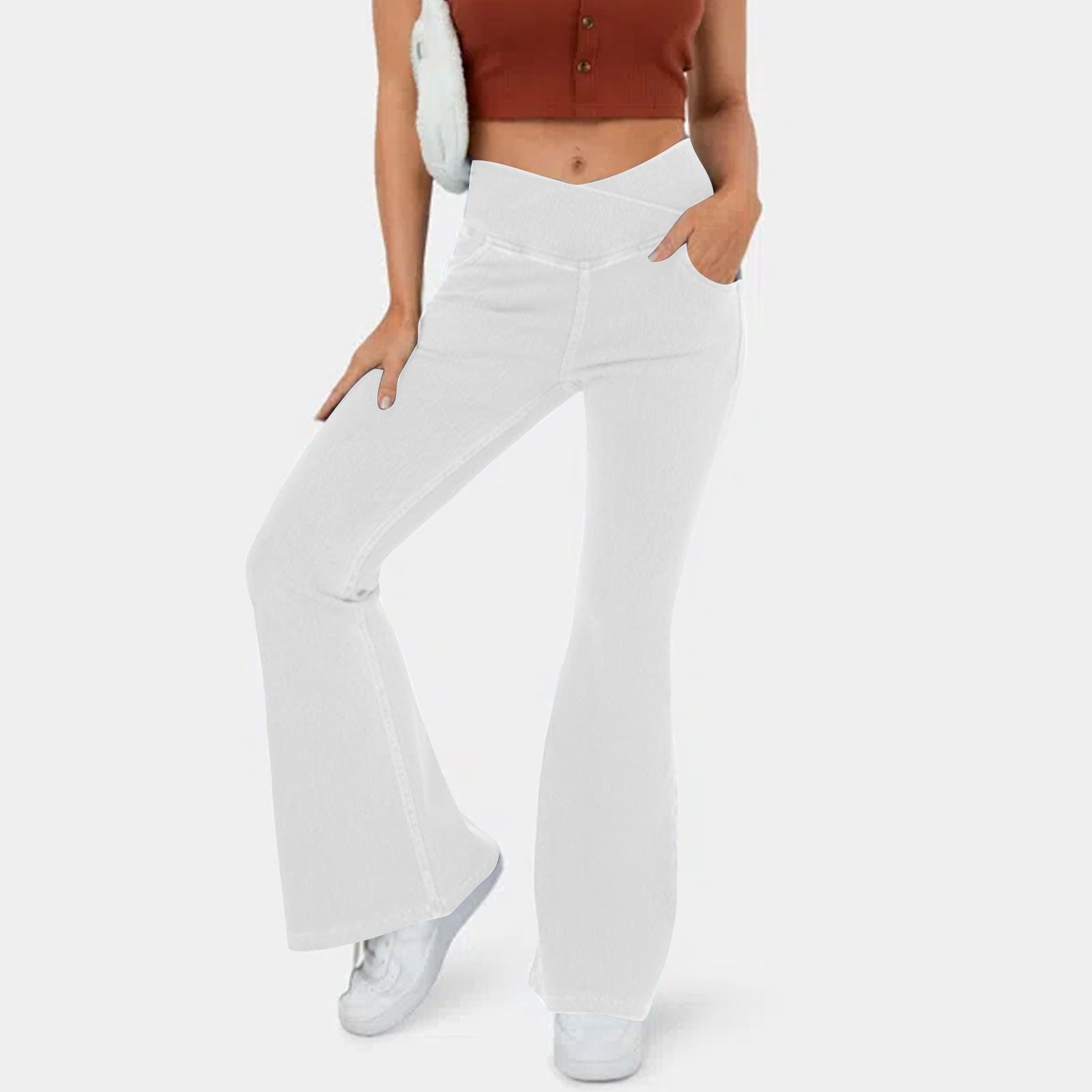 Eaksone - high waist flare jeans