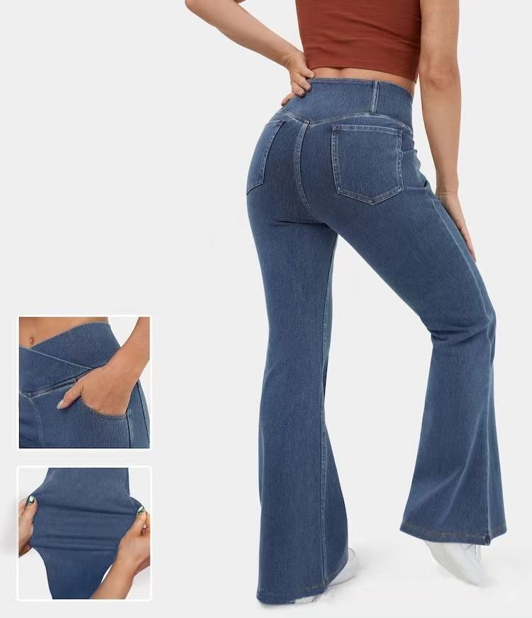 Eaksone - high waist flare jeans