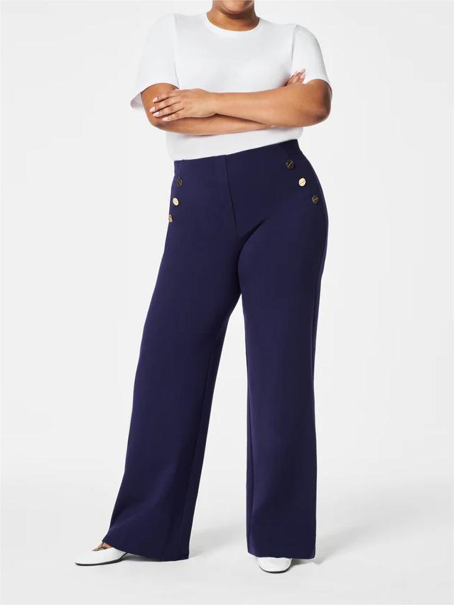 Eaksone - Button wide-leg flat T-shirt