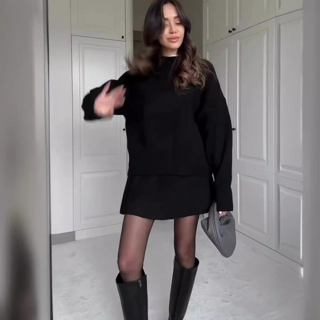 Eaksone - Knitted skirt suit