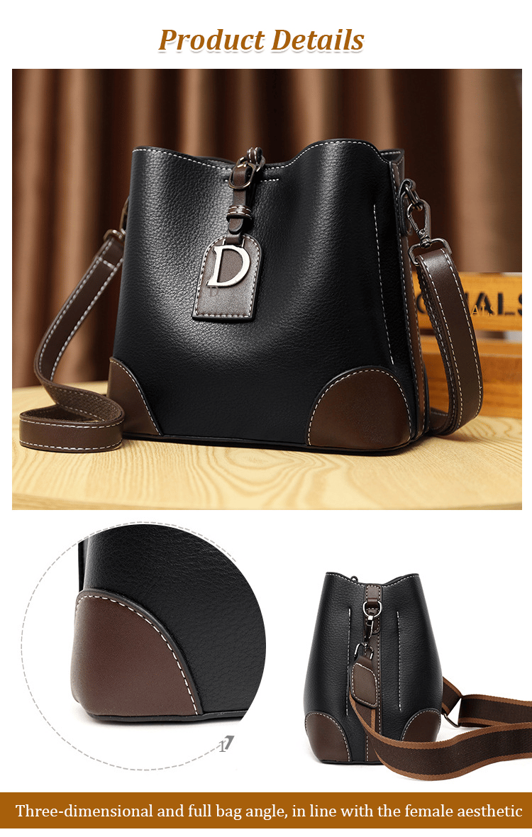 Eaksone - Genuine Leather Niche Women's Shoulder Bag