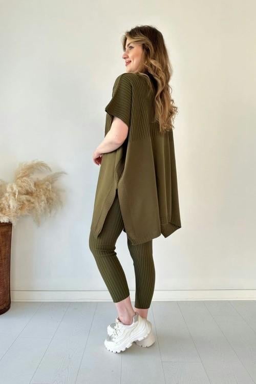 Eaksone - Fresh and elegant knitted two-piece set