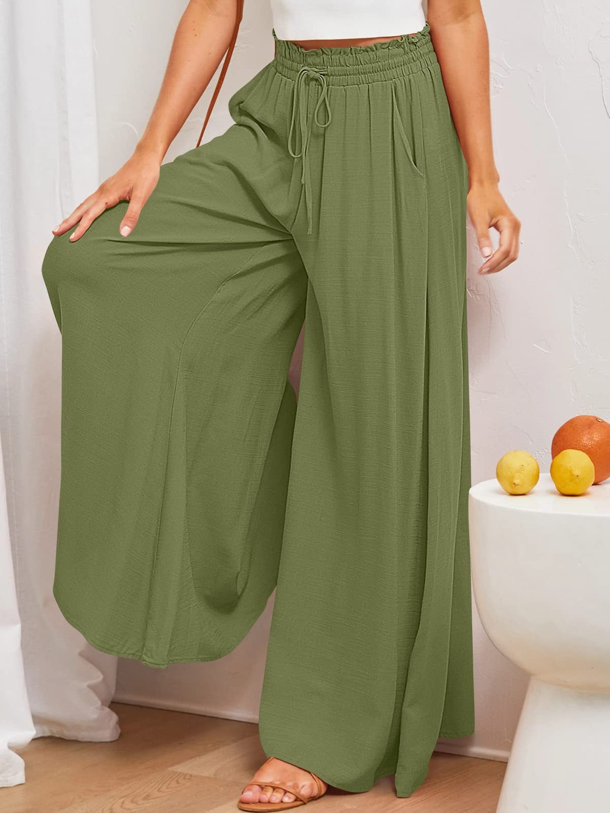 Eaksone - Women's Casual Wide Leg Pants