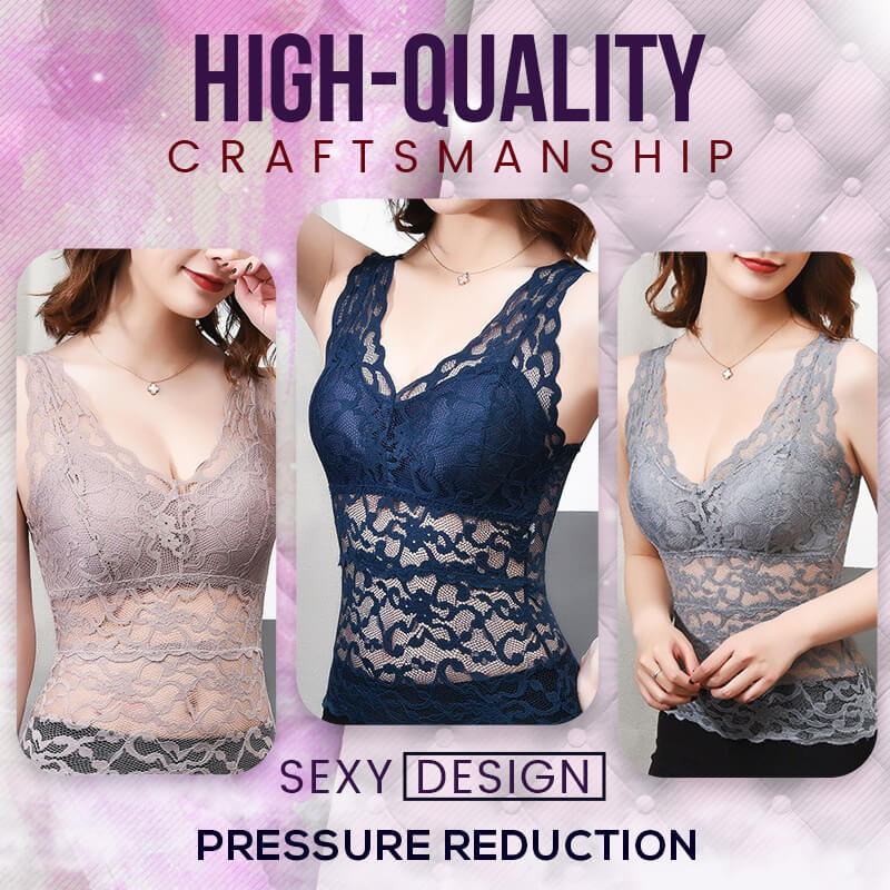 Eaksone - Long Lace Beauty Back Undershirt