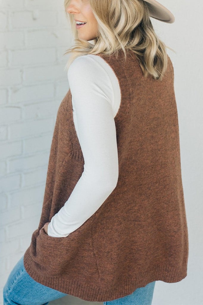 Eaksone - Cozy Pocket Sweater Vest