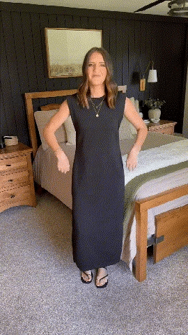 Eaksone - women's casual loose split wrinkle free maxi dress