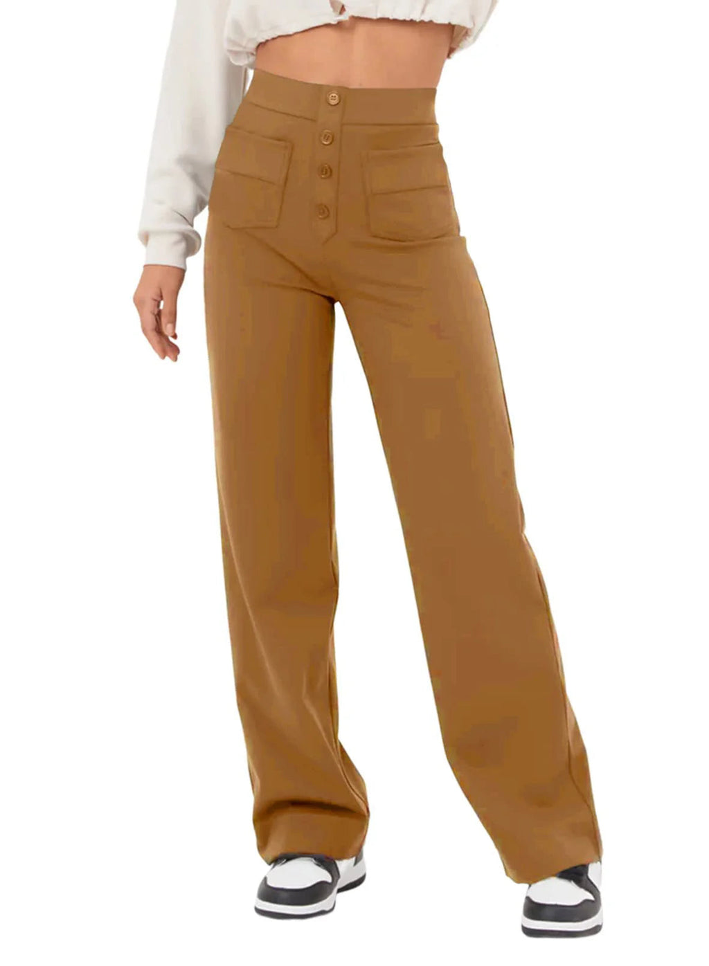 Eaksone - Multi Pocket High Elastic Pants