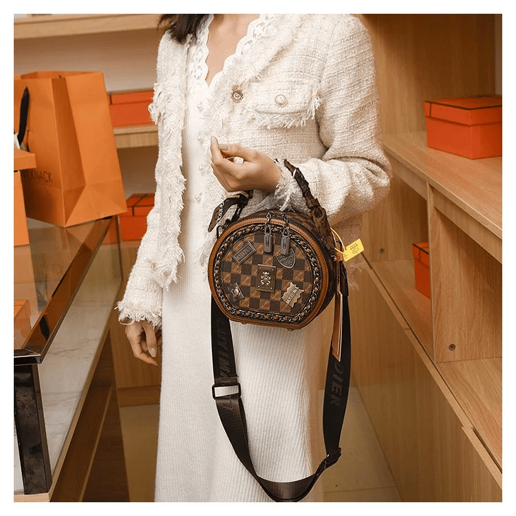 Eaksone - vintage bear badge print bags