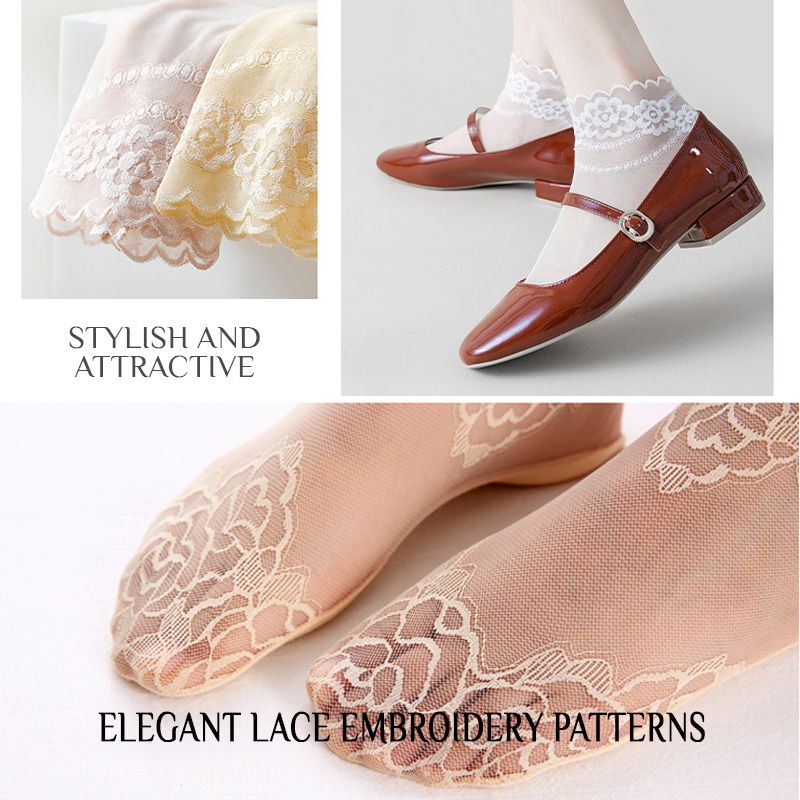 Eaksone - Summer Anti-slip Breathable Lace Socks
