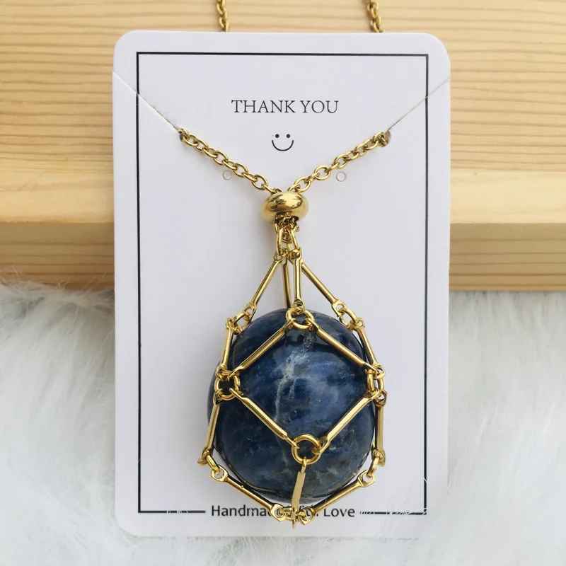Eaksone - Crystal Gemstone Necklace