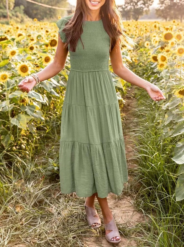Eaksone - Comfortable summer maxi skirt