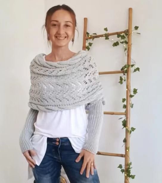 Eaksone - Knitted Wrap Shrugs For Women